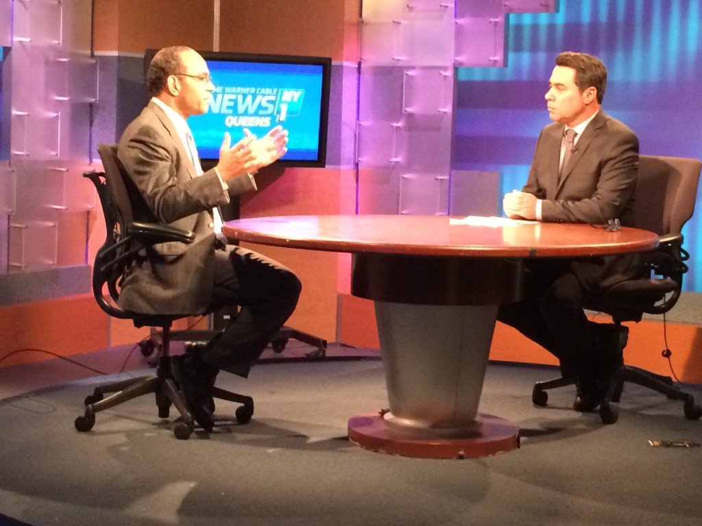 Bishop Taylor and Rocco Vertuccio on NY1